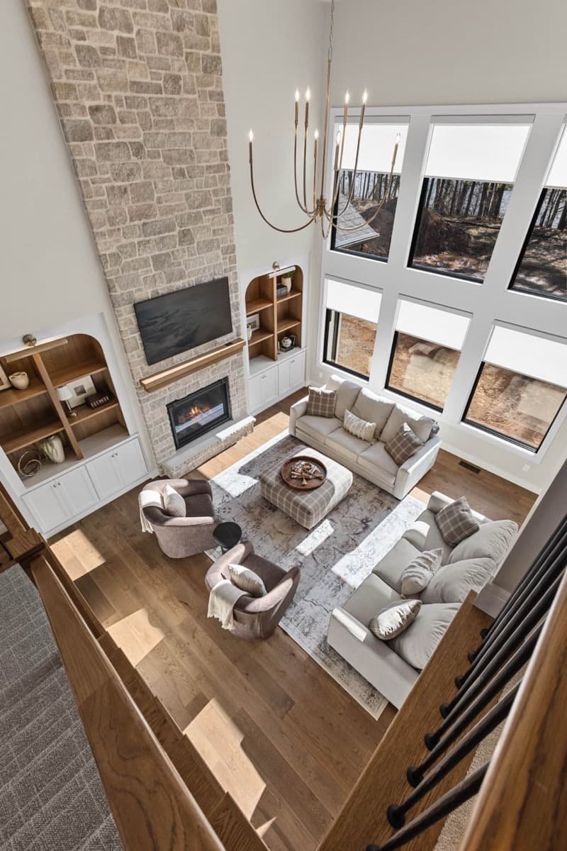 Overhead Living Room View